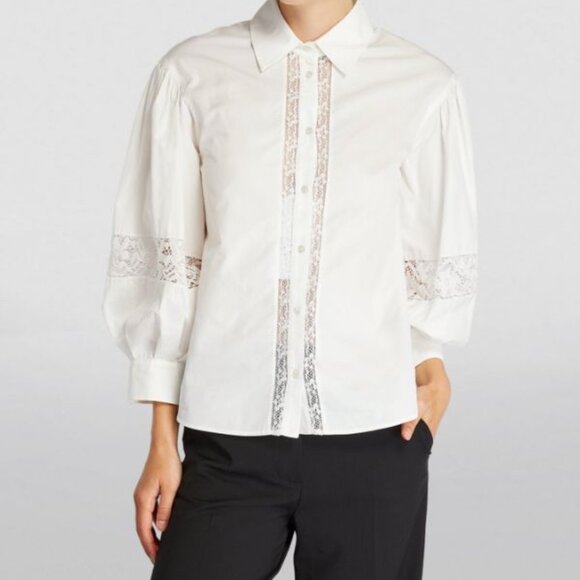 WEEKEND MAX MARA  ! Lace-Trim Shirt (US6) - Picture 4 of 10